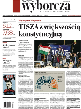 Cover of Gazeta Wyborcza Stoleczna
