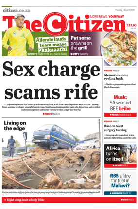 Cover of The Citizen (KZN)