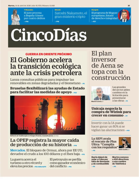 Cover of Cinco Dias