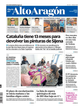 Cover of Diario del Alto Aragon