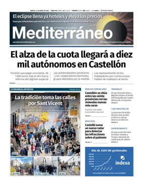 Cover of El Periodico Mediterraneo