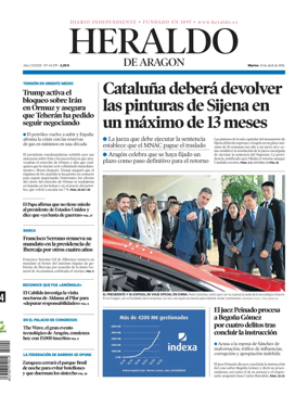 Cover of Heraldo de Aragon