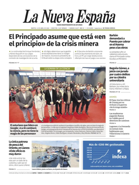 Cover of La Nueva Espana (Occidente)