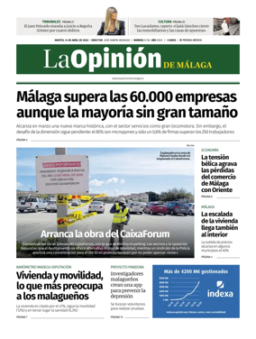 Cover of La Opinion de Malaga