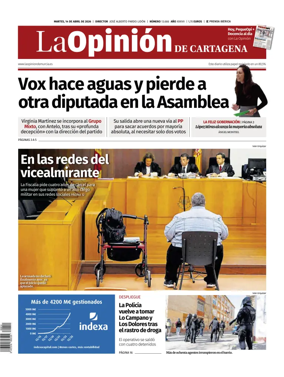 Cover of La Opinion de Murcia (Cartagena)