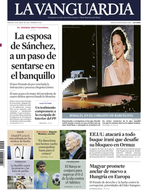 Cover of La Vanguardia (1st Edition)