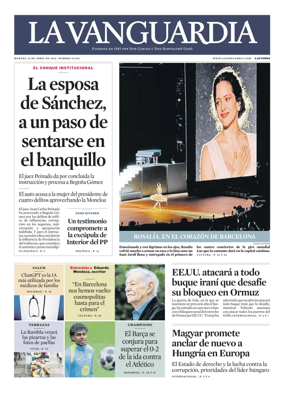 Cover of La Vanguardia
