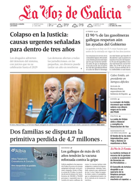 Cover of La Voz de Galicia (A Coruna)