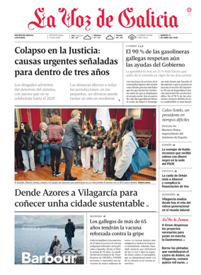Cover of La Voz de Galicia (Arousa)