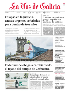 Cover of La Voz de Galicia (Deza)