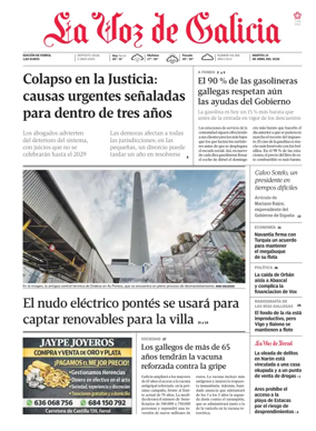 Cover of La Voz de Galicia (Ferrol)
