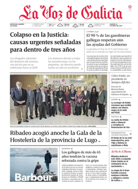 Cover of La Voz de Galicia (Viveiro)