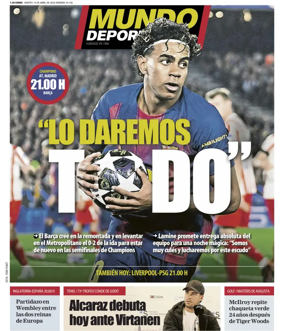 Cover of Mundo Deportivo (At. Madrid)