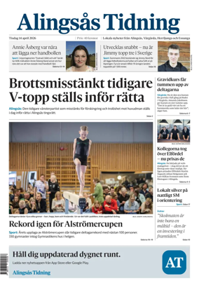 Cover of Alingsas Tidning