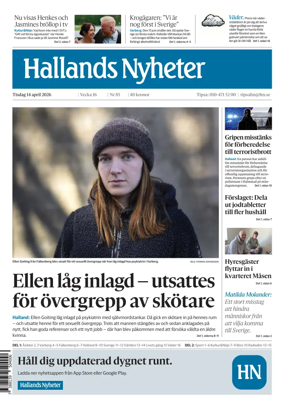 Cover of Hallands Nyheter