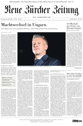 Cover of Neue Zurcher Zeitung