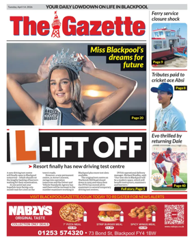 Cover of Blackpool Gazette