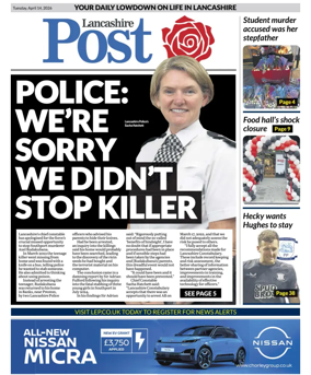 Cover of Lancashire Evening Post
