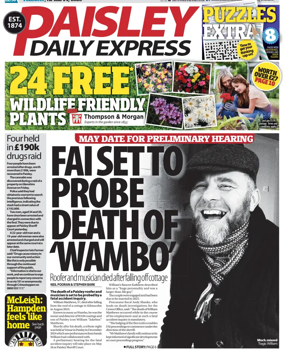 Cover of Paisley Daily Express