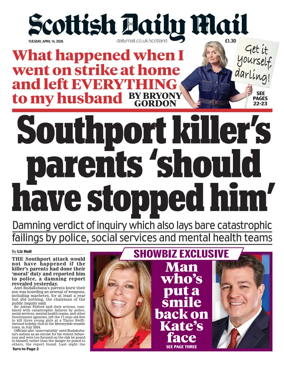 Cover of Scottish Daily Mail
