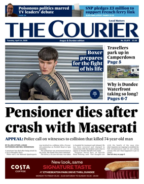 Cover of The Courier & Advertiser (Angus and Dundee)