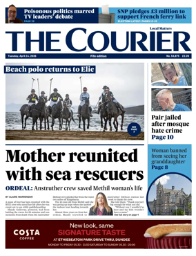 Cover of The Courier & Advertiser (Fife Edition)