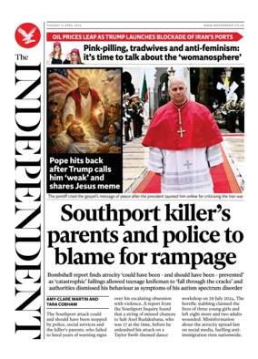 Cover of The Independent
