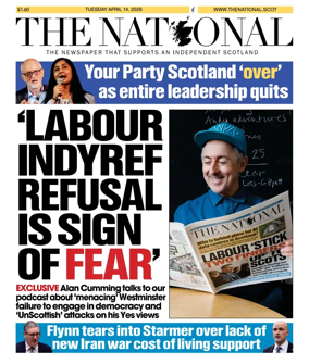 Cover of The National (Scotland)