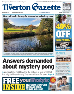 Cover of The Tiverton Gazette