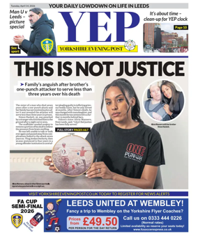 Cover of Yorkshire Evening Post