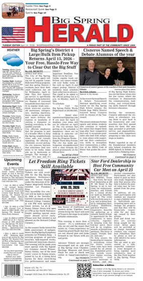 Cover of Big Spring Herald