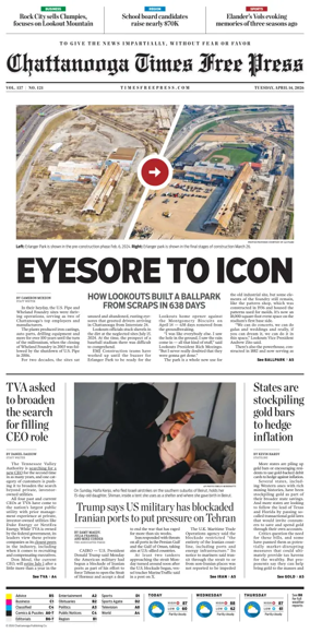 Cover of Chattanooga Times Free Press