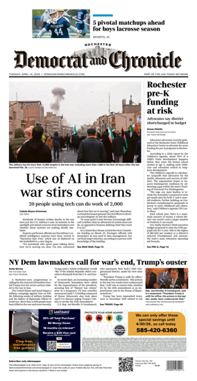 Cover of Democrat and Chronicle