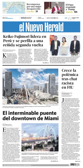 Cover of El Nuevo Herald