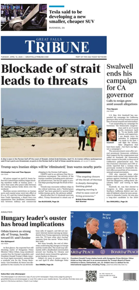 Cover of Great Falls Tribune