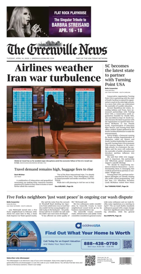 Cover of The Greenville News