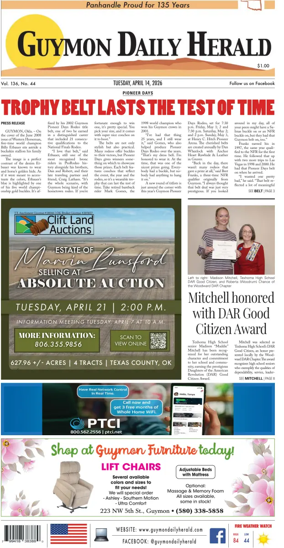 Cover of Guymon Daily Herald