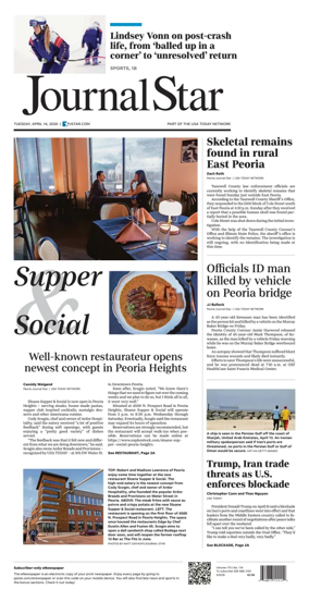 Cover of Journal Star (Peoria)