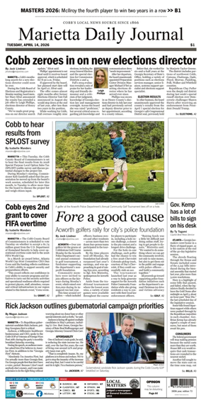 Cover of Marietta Daily Journal