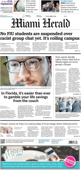 Cover of Miami Herald