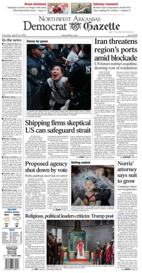Cover of Northwest Arkansas Democrat-Gazette