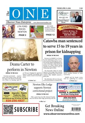 Cover of Observer News Enterprise