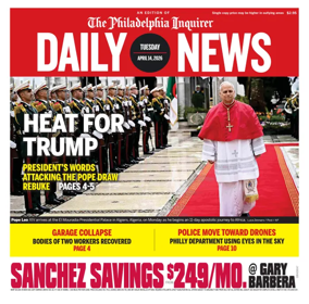 Cover of Philadelphia Daily News