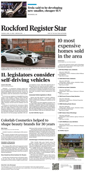 Cover of Rockford Register Star