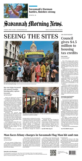 Cover of Savannah Morning News