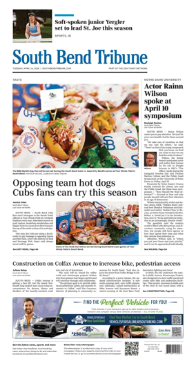 Cover of South Bend Tribune