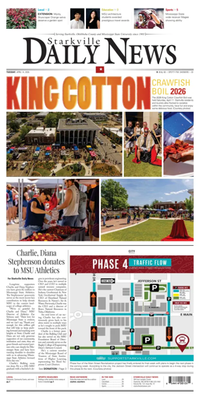 Cover of Starkville Daily News