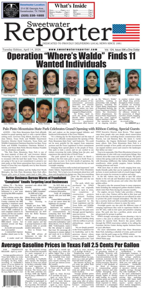 Cover of Sweetwater Reporter