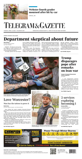 Cover of Telegram & Gazette