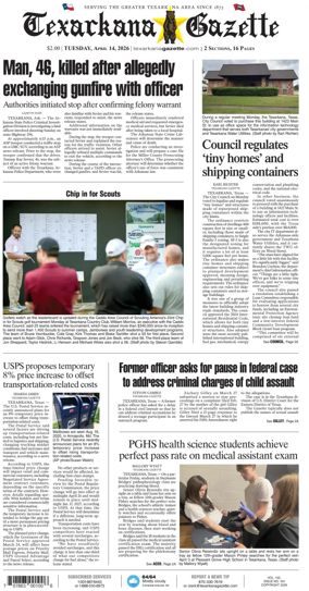 Cover of Texarkana Gazette